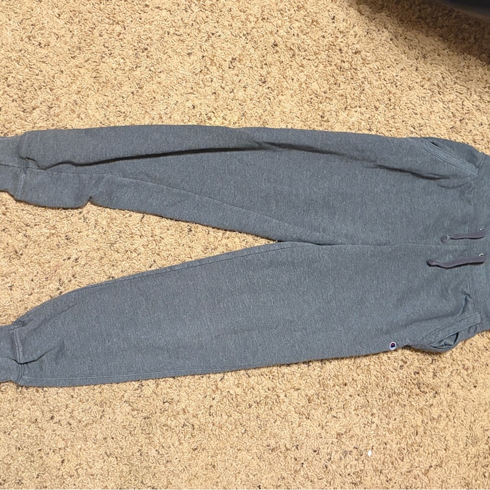 Champion Gray Heather Sweatpants with Branded Waistband
